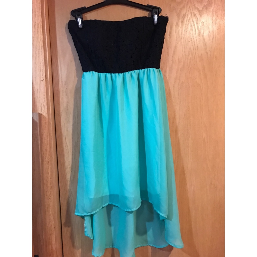 Strapless High Low Dress
